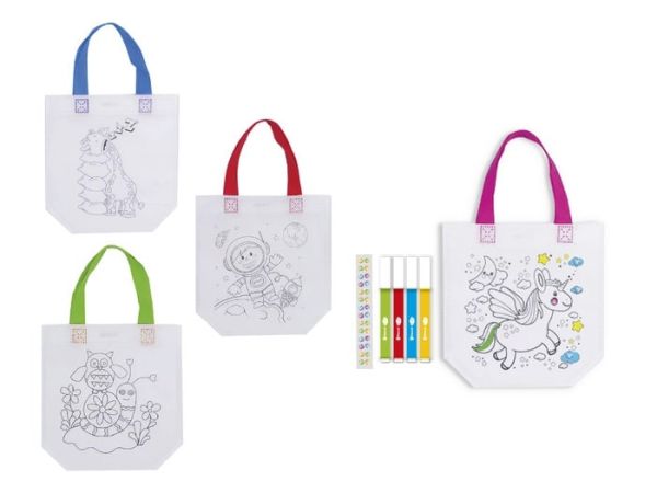 BOLSA PARA COLOREAR+4 ROTULADORES