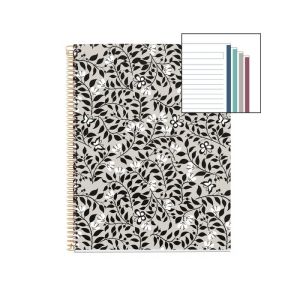 CUADERNO A4 FLORAL ALWAYS BLACK