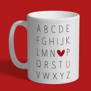 TAZA ENAMORADOS ALPHABET OF LOVE