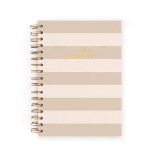 CUADERNO A5 RAYAS LATTE