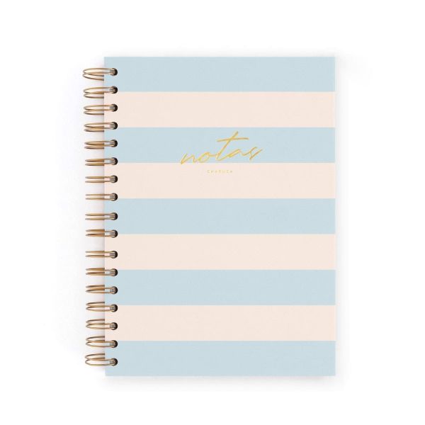 CUADERNO A5 RAYAS AZUL