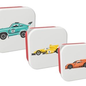 SET 3 FIAMBRERAS PORTAMERIENDAS CARS