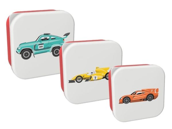 SET 3 FIAMBRERAS PORTAMERIENDAS CARS