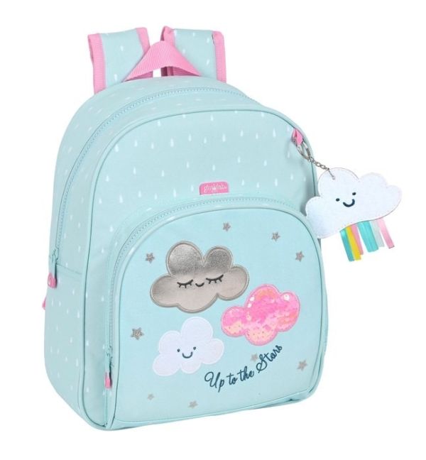 MOCHILA INFANTIL ADAPT. CARRO RECICLADO GLOWLAB KIDS NUBE