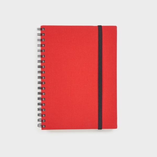 LIBRETA TELA A6 WYRO ROJO