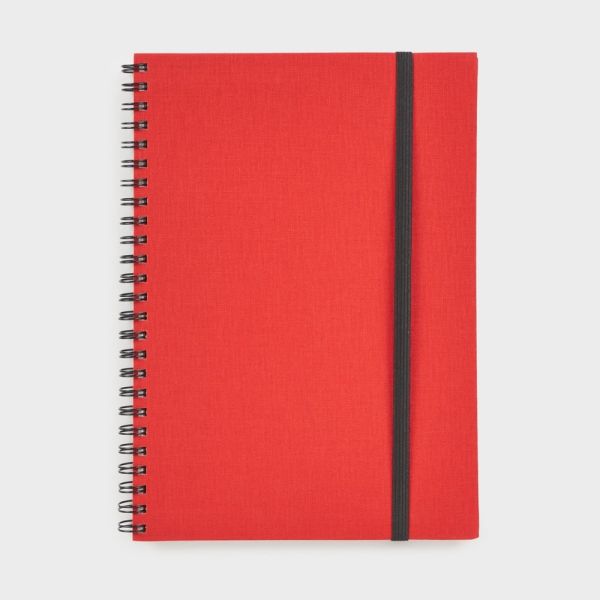 LIBRETA TELA A5 WYRO ROJO