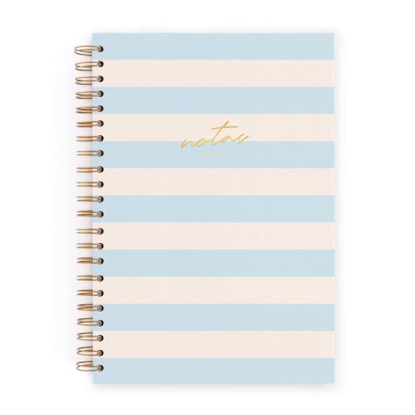 CUADERNO L RAYAS AZUL HOJA BLANCA LISA