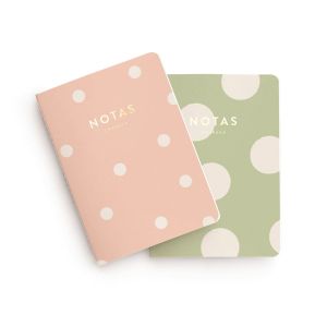 SET DE 2 LIBRETAS DE BOLSILLO FRESA Y MATCHA