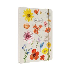 CUADERNO ENCUADERNACION ARTESANAL BOTANICAL FLOWERS