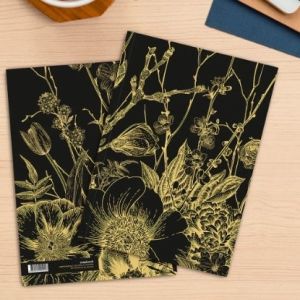 CUADERNO GOLDEN FLOWERS