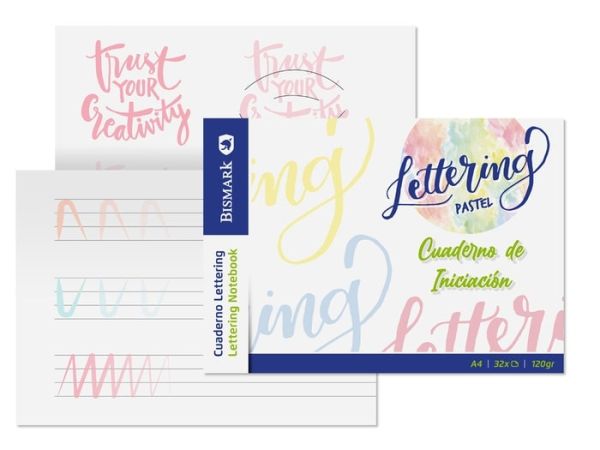 CUADERNO INICIACION AL LETTERING PASTEL