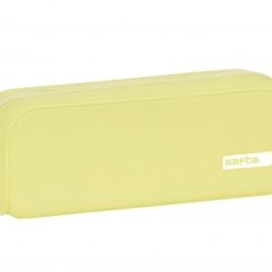 ESTUCHE PORTATODO SILICONA CUADRADO AMARILLO SAFTA