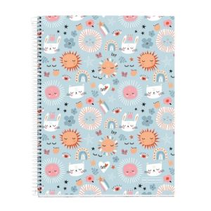 CUADERNO ANILLAS A4 CUADROS SUN VIBES