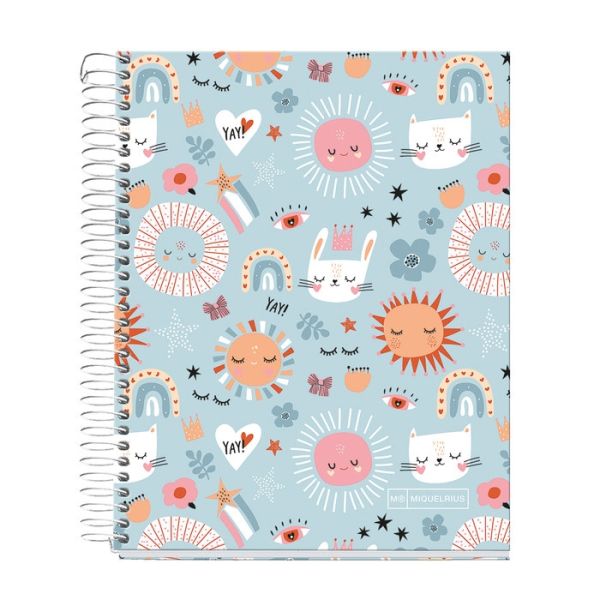 CUADERNO ANILLAS A5 CUADROS SUN VIBES