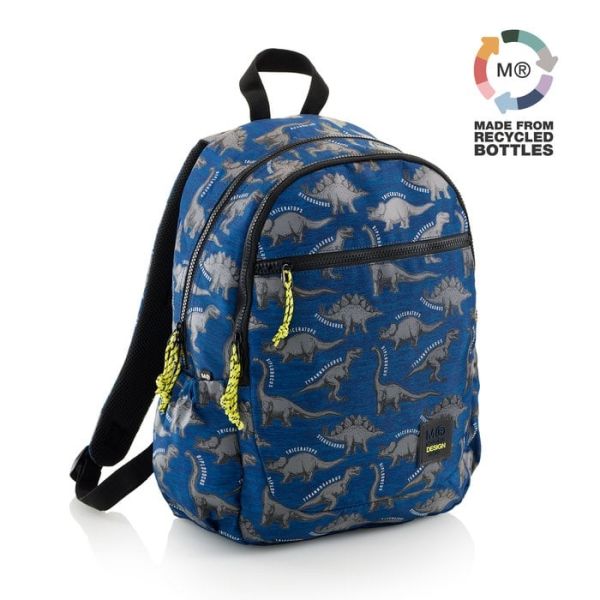 MOCHILA TRIPLE CON BOLSILLO WILD DINO