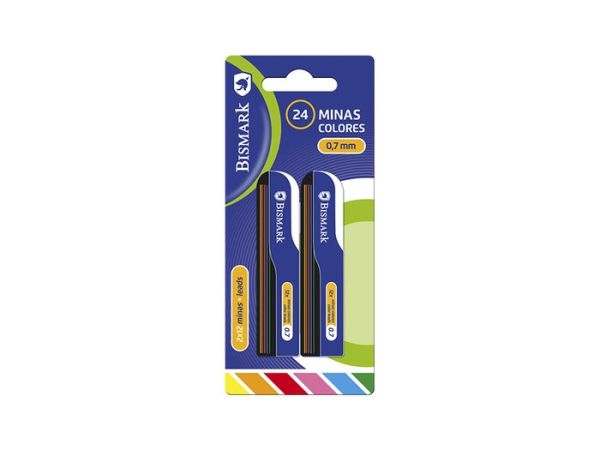 24 MINAS COLORES 0.7 MM