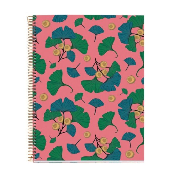 CUADERNO ANILLAS A4 ROSA GINKO