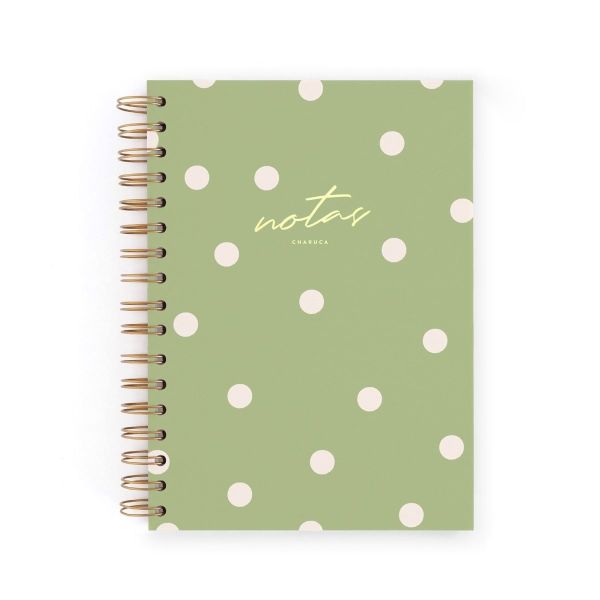 CUADERNO A5 MATCHA PUNTOS