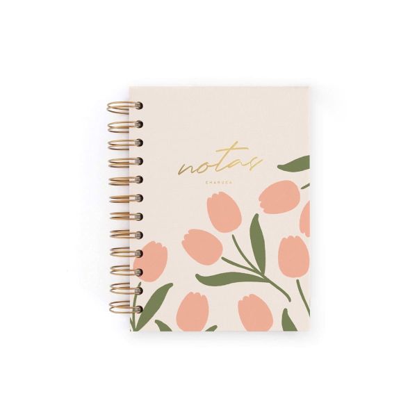 CUADERNO MINI TULIPANES PUNTOS