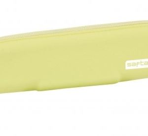 ESTUCHE PORTATODO SILICONA ESTRECHO AMARILLO SAFTA