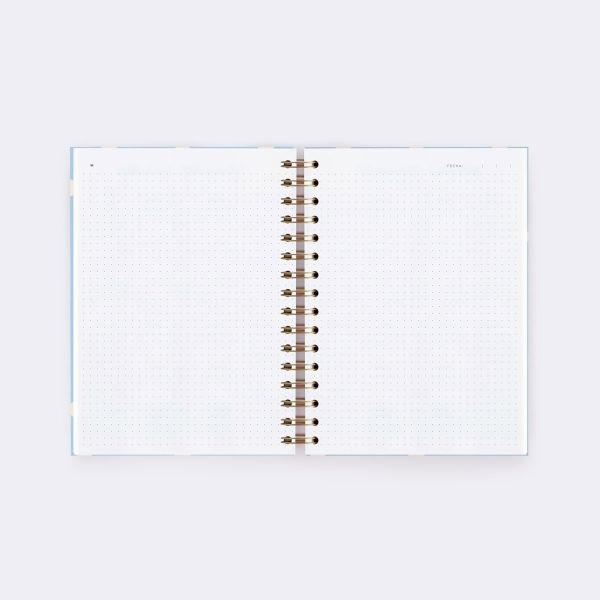 CUADERNO A5 AZUL CALMA PUNTOS