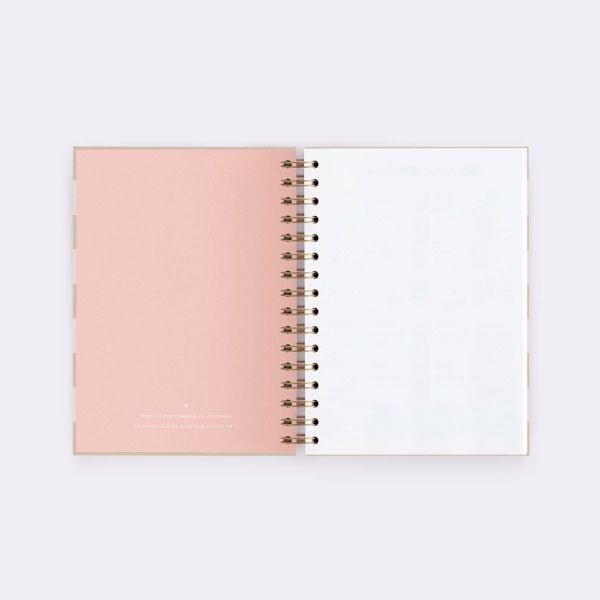 CUADERNO A5 RAYAS LATTE