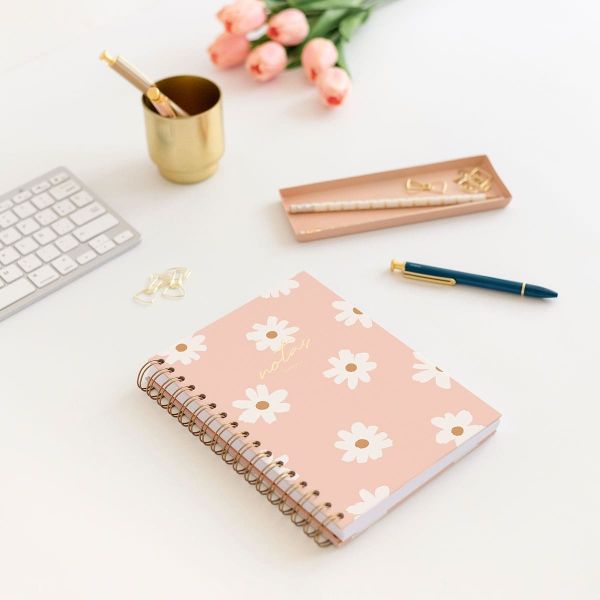 CUADERNO A5 FLORAL PINK PUNTOS