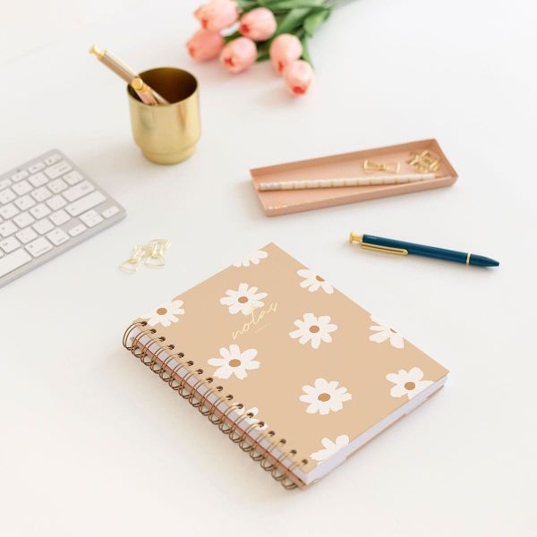 CUADERNO A5 FLORAL LATTE PUNTOS