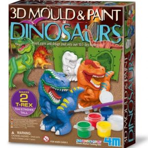 MOLDEA Y PINTA DINOSAURIOS 3D