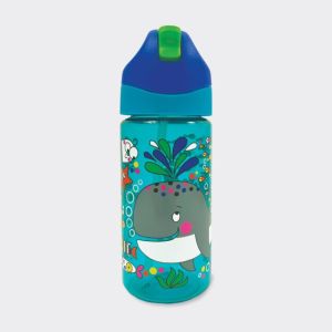 BOTELLA CON PAJITA BALLENAS