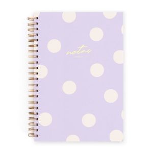 CUADERNO L LILA PUNTOS