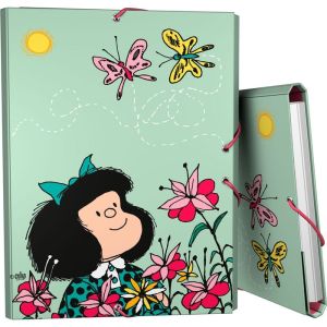 CARPETA 3 SOLAPAS MAFALDA PRIMAVERA