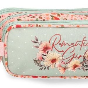 ESTUCHE TRIPLE COMPARTIMENTO MOVOM ROMANTIC GIRL