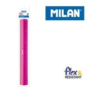 REGLA MILAN 30CM FLEXIBLE ROSA