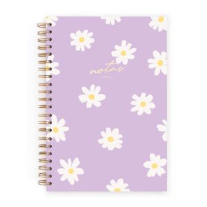 CUADERNO L. FLORAL LILA. PUNTOS