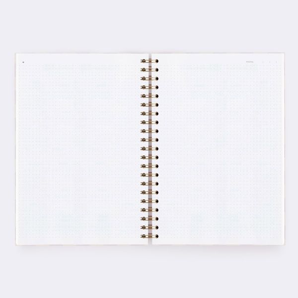 CUADERNO L. PICNIC LILA. PUNTOS