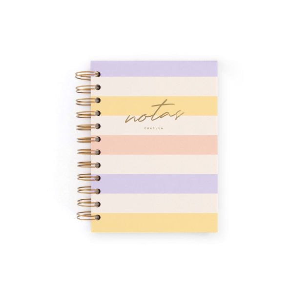 CUADERNO MINI. RAYAS CHIC. PUNTOS