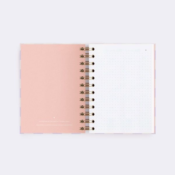 CUADERNO MINI. PICNIC LILA. PUNTOS