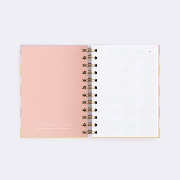 CUADERNO MINI. RAYAS CHIC. PUNTOS