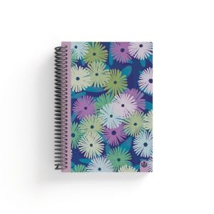 CUADERNO A5 ESPIRAL MALVA