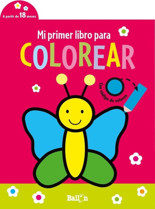 MI PRIMER LIBRO PARA COLOREAR MARIPOSA