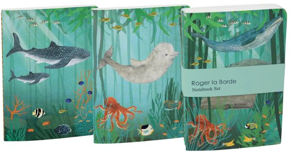 TRIO CUADERNOS A6 EX WHALE SONG