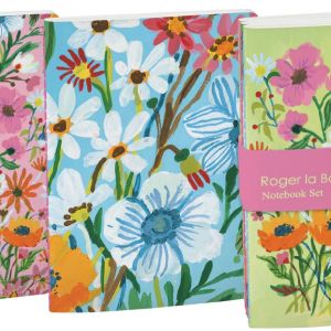 TRIO CUADERNOS A6 EX FLOWER FIELD