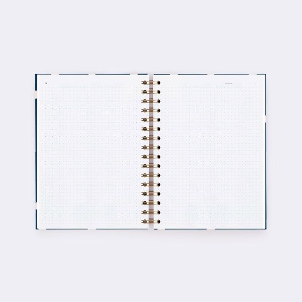 CUADERNO A5 NAVY PUNTOS