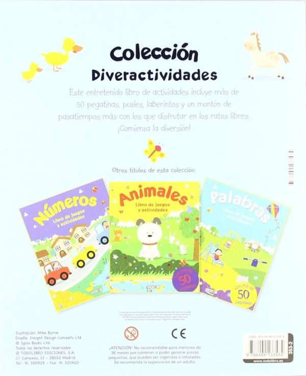 LIBRO JUEGOS Y ACTIVIDADES CON PEGATINAS