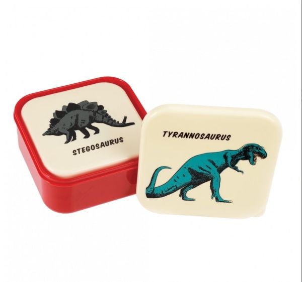 SET DE 3 CAJAS ALMUERZO PREHISTORIC LAND