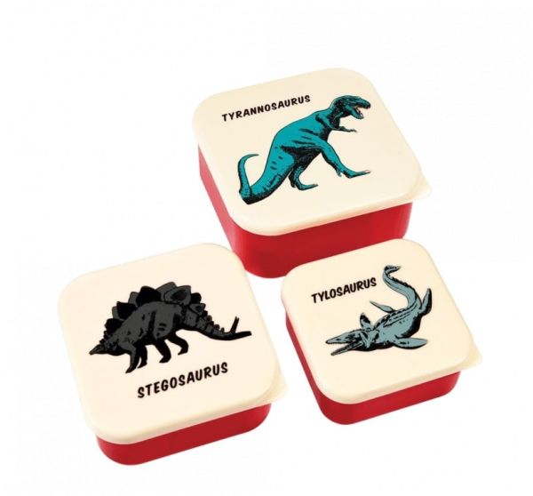 SET DE 3 CAJAS ALMUERZO PREHISTORIC LAND