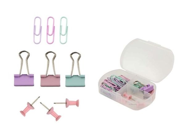 SET CLIPS PINZAS PINCHOS PASTEL