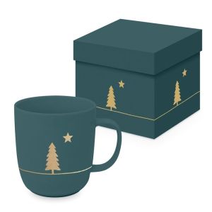 TAZA ARBOL DE NAVIDAD VERDE