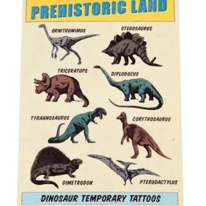 TATUAJES TEMPORALES PREHISTORIC LAND